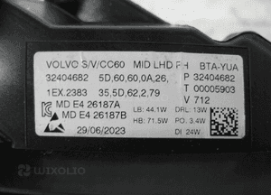 Volvo V60 ii S60 mid led lampa przednia prawa 9