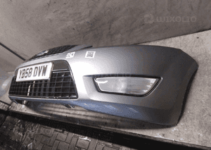 Zderzak przód przedni ford mondeo MK.4 4 iv H8 błękitny szary halogeny 4