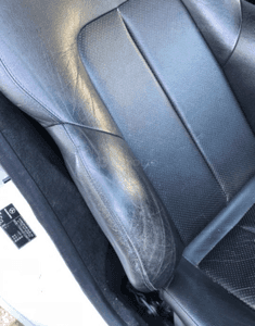 Mercedes SLK 170 fotel PRAWY czarna skora tapicerka skórzana 2