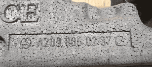 Absorber belki zderzaka prawy przód Mercedes CLK W209 A2098850237 6