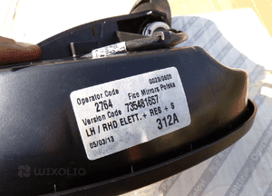 Lusterko lewe fiat 500 7 pin europa 735481657 oryginał 3