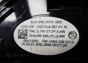 Skoda enyaq iv lampa lewy tył lewa tylna led oem 12