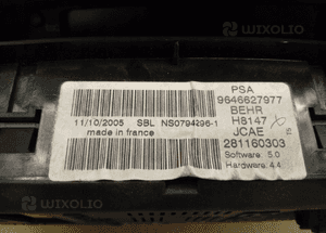 Peugeot 307 lift panel sterowania nawiewu   9646627977 3