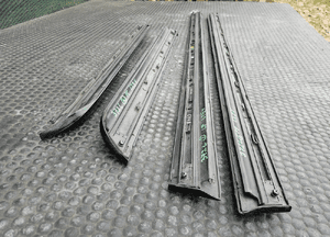Listwa Listwy Drzwi S-Line Dolne Komplet Czarne LZ9Y Audi A4 B6 B7 Oryginalne 29