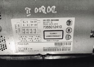 Fabryczne radio cd fiat doblo ii 7355012410 2010-2014 6