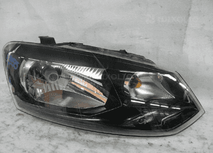 Vw polo 6R czarna bdb lampa przednia prawa 1