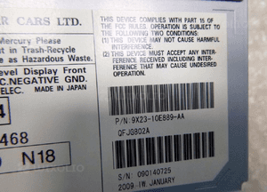 JAGUAR XF X250 EKRAN WYŚWIETLACZ MONITOR NAWIGACJA 9