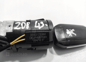 Stacyjka kluczyk pilot peugeot 208 i 9663123380 2012-2019 europa 6