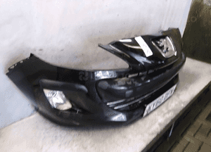 Zderzak przód przedni do peugeot 308 lift + halogeny kod kolor ktvd exl czarny 5