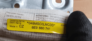 Kurtyna Airbag poduszka lewa Audi A4 B6 Kombi 8E9880741 5