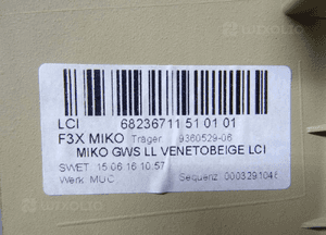 Tunel środkowy podłokietnik bmw F30 osłona 10