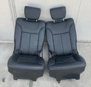 mercedes gl x164 kanapa tył siedzisko fotel trzeciego rzędu czarna skora składany silnik fotela stelaż 1