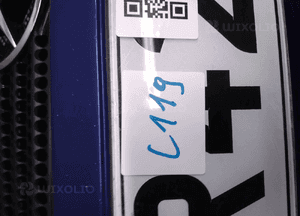 Zderzak przód przedni mercedes slk 230K 2D cabrio spryskiwacze lamp xenon niebieski 6