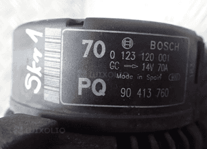 Alternator opel corsa b 1.4 i 0123120001 90413760 3