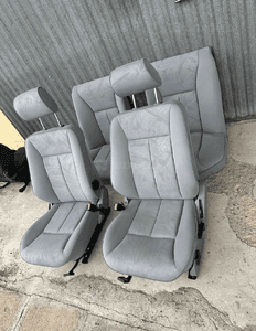 MERCEDES E 210  boczki tapicerki fotel fotele podgrzewane elegance jasne 2
