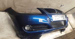 Zderzak przód przedni bmw E90 E91 lift fl niebieski montego blau halogeny 4