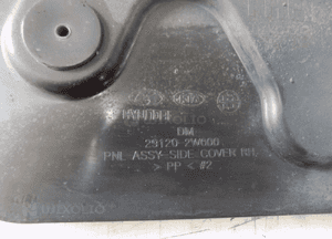 Kia sorento ii lift 2012-15 osłona silnika prawa 29120-2W000 3