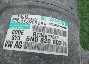 SPRĘŻARKA POMPA KLIMATYZACJI VW GOLF VI 1.6 TDI 105KM 2008- 6