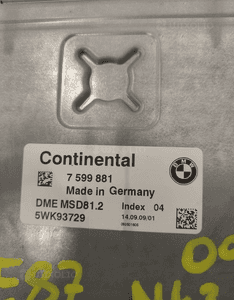 BMW e87 n43 116i oe 7599881 KOMPUTER STEROWNIK ZESTAW 3