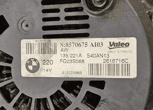 BMW X5 F15 X6 F16 M50D  3.0 D alternator 220A 8570675 3