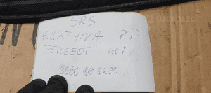 Kurtyna Airbag poduszka prawa Peugeot 407 SW 8
