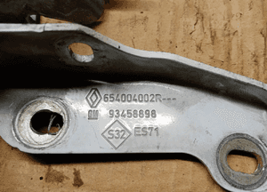 Zawias maski prawy przód przedni Opel Vivaro B Trafic III 93458898 654004002R 5