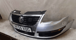 Zderzak przód przedni do vw volkswagen passat B6 LA7W srebrny 3