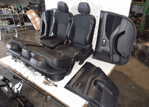 Fotele siedzenia półskóra 7OS grzane peugeot 4007 4