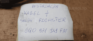 Instalacja wiązka alternatora klema plusowa Skoda Roomster 1.4 TDI 6Q0971349FM 8