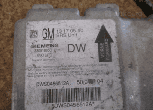 MODUŁ SENSOR AIR BAG OPEL VECTRA C SIGNUM 13170590 2
