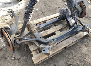 JAGUAR XF X250 3.0D WÓZEK ZWROTNICE ZAWIESZENIE KOMPLETNE PRZÓD WANNA SANKI 2