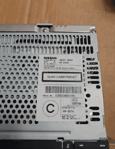 Nissan 28185-EQ300 / 28185EQ300 X-TRAIL (T30) 2005 Radio z odtwarzaczem CD plus wyświetlacz 283A0 EQ400 2