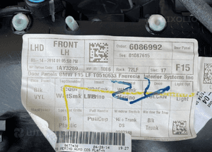 Tapicerka tapicerki wnętrze bmw X5 F15 8