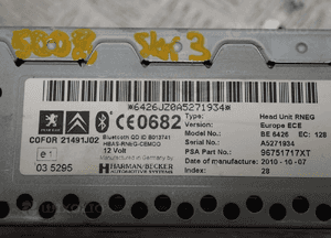 Citroen C5 iii X7 radioodtwarzacz cd nawi 96751717 3