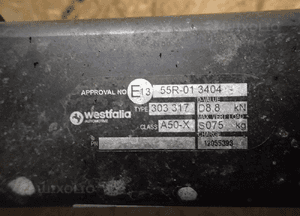 HAK HOLOWNICZY BMW I 1 F20 II 2 F22 F23 3