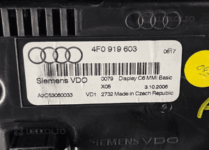 Audi A6 C6  monitor wyświetlacz MMi 4F0919603 4