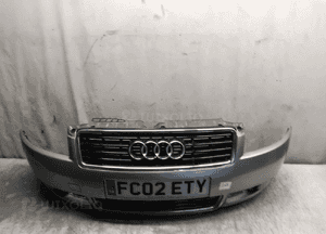 Zderzak przód przedni do audi A4 B6 cabrio LY7W srebrny halogeny 1