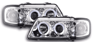 Reflektory lampy do audi A3 8L od 1996 do 2000 roku  soczewki ringi 1