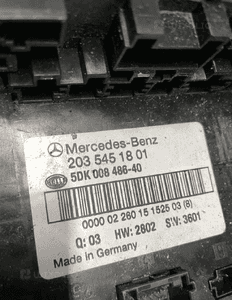 MERCEDES c 203   skrzynka bezpieczników  SAM bsi moduł komfort 1