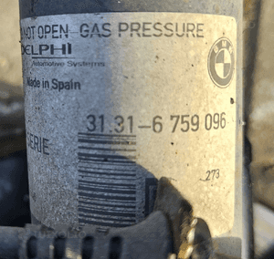 BMW E46 mcpherson amortyzator przód lewy 3