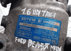 Sprężarka klimatyzacji peugeot 1.6 hdi ford 1.6 tdci 3M5H-19D629-SB radom 2