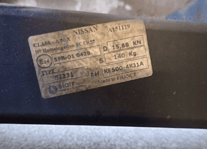 HAK HOLOWNICZY NISSAN NAVARA NP300 NP 300 3