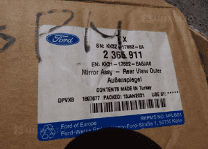 Lusterko prawe ford transit MK8 lift KK31-17682-EA5JA6 nowe oryginał 6
