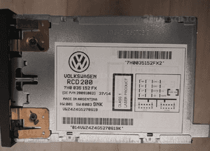 Radio RCD200 Volkswagen 7H0057152FX 7H0035152FX 3