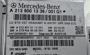 Mercedes-Benz Radio Nawigacja Multimedia NTG5 Entry GPS DAB ECE A2139001336 5