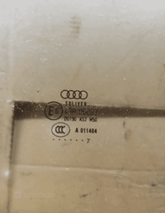Szyba drzwi prawy przód przednia prawa Audi A6 C6 AS2 07r 4