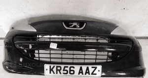Zderzak przód przedni do peugeot 207 exl czarny 1