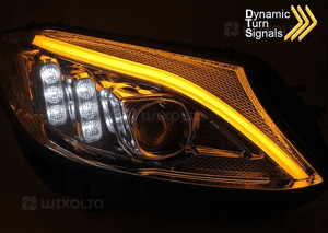 Lampy reflektory do mercedes c W205 14-18R do jazdy dziennej dyn. kier. 8