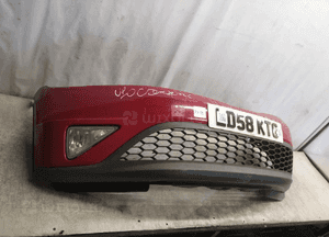 Zderzak przód przedni honda civic viii 8 ufo R81 czerwony halogeny 2