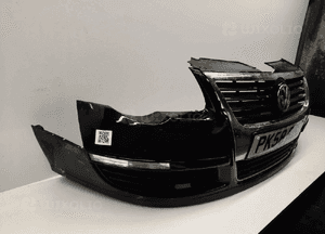 Zderzak przód przedni vw volkswagen passat B6 LC9Z czarny 5